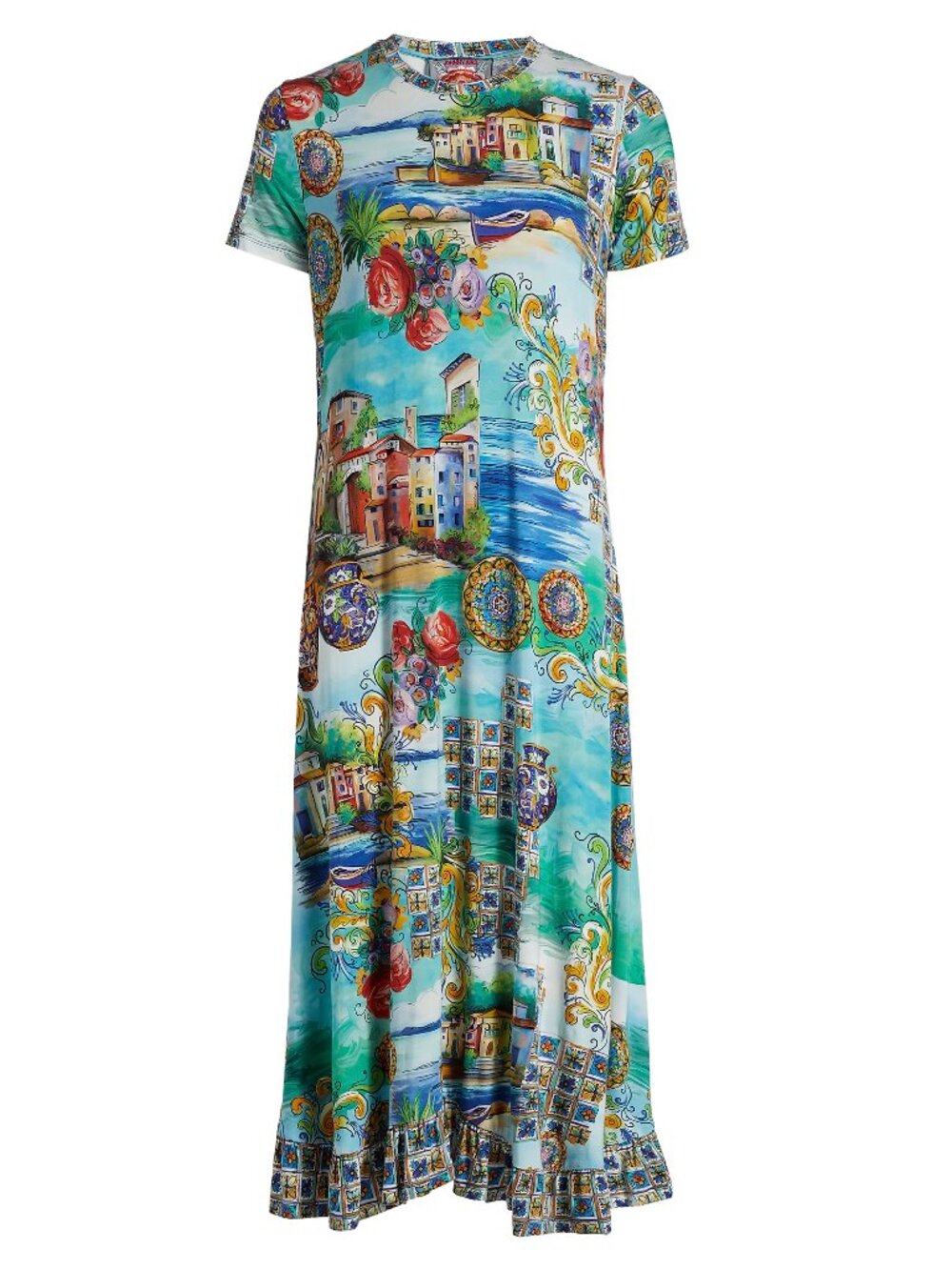 Johnny Was The Janie Favorite Asymmetric-Hem Midi-Dress XS